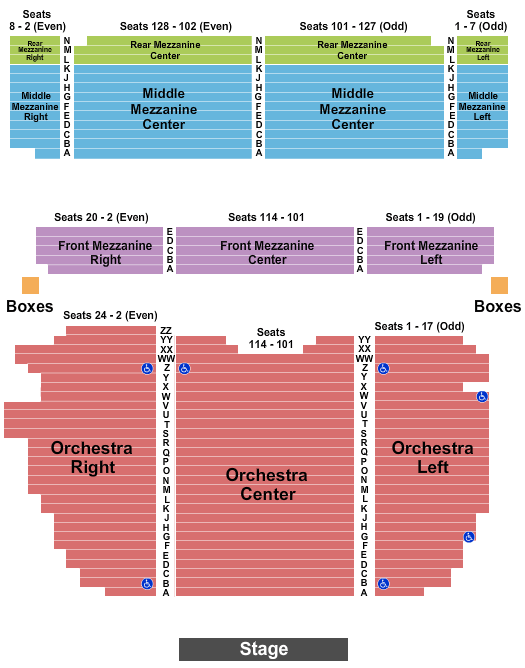 Lunt-fontanne Theatre Death Becomes Her Seating Chart